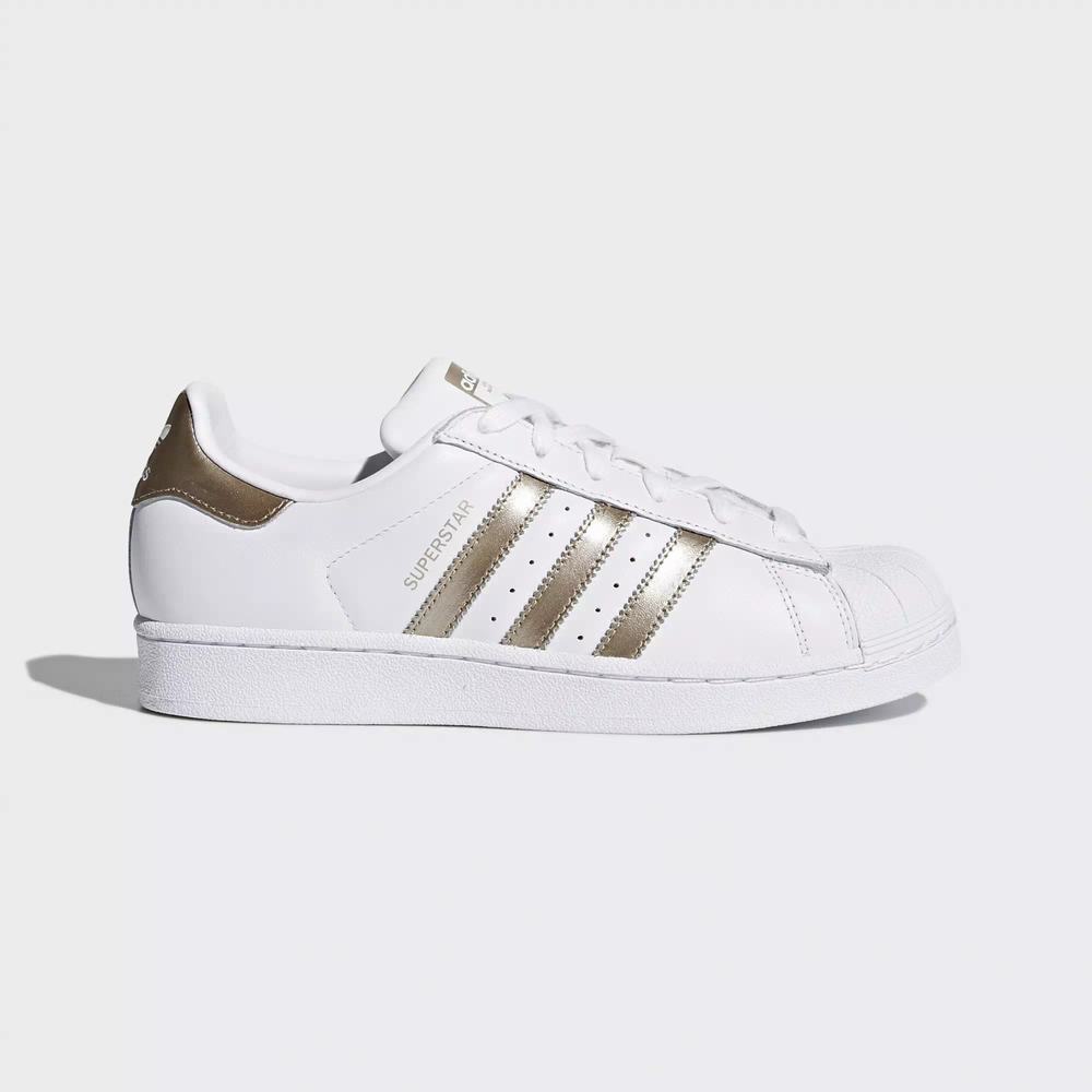 Adidas Superstar Tenis Blancos Para Mujer (MX-17615)